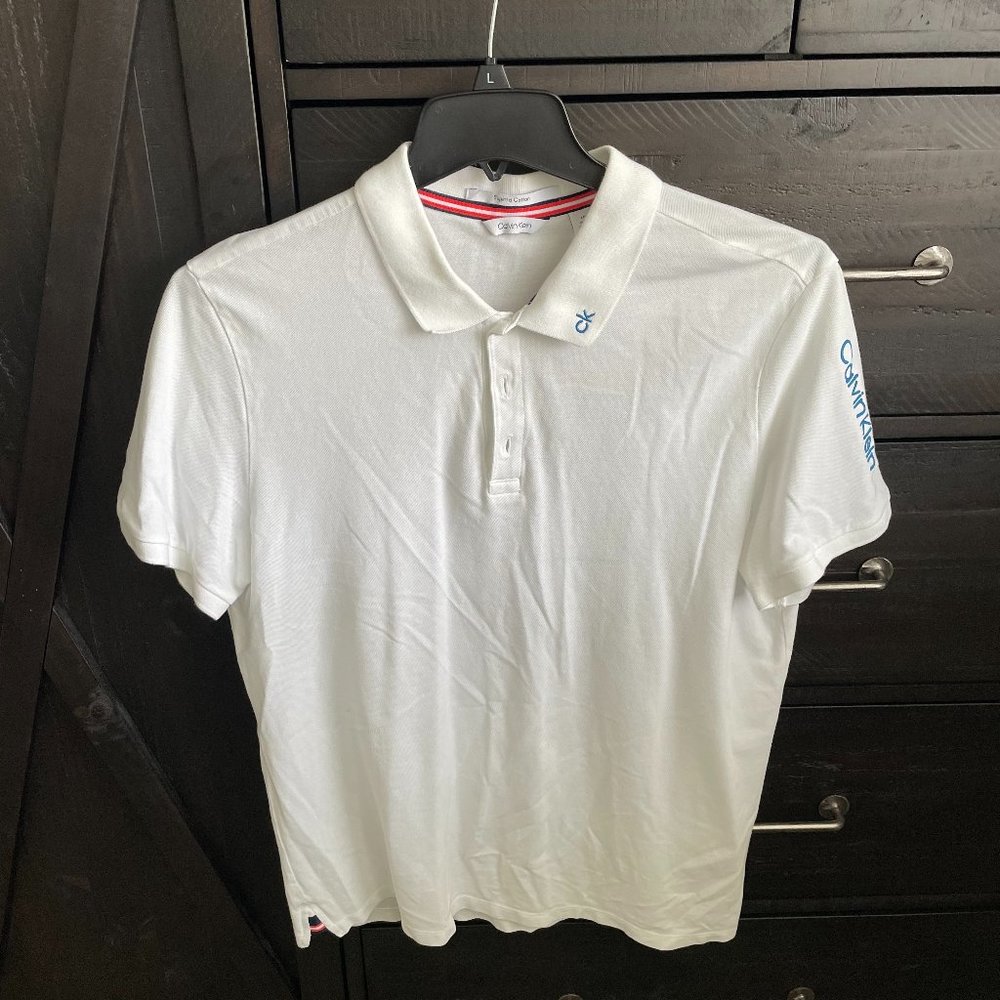 Calvin Klein Men's white polo